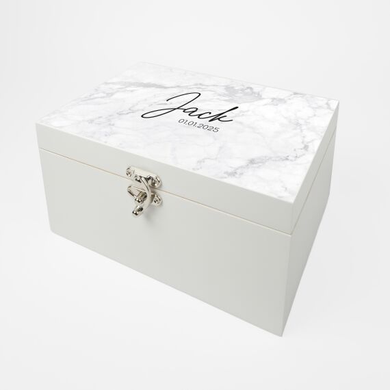 Memorybox met naam - Marmer - Sfeerbeeld 1