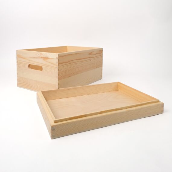 Houten memorybox met naam - Nachthemel - Sfeerbeeld 3